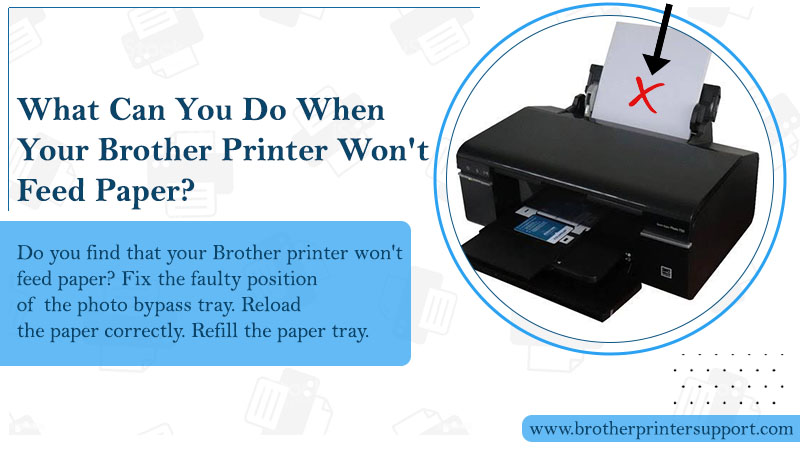 Brother printer won't feed paper